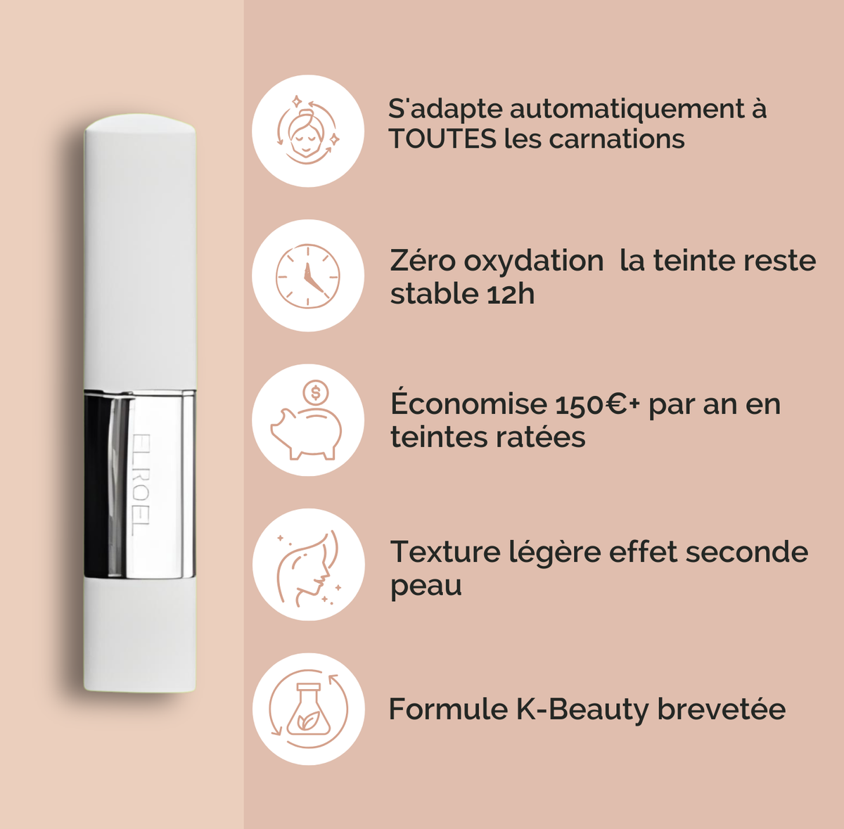 Fond de teint Elroel™ Bio-Adapt